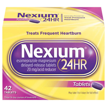 Nexium 24HR Acid Reducer Tablets-Antacid Nexium Tablet 42 per Bottle