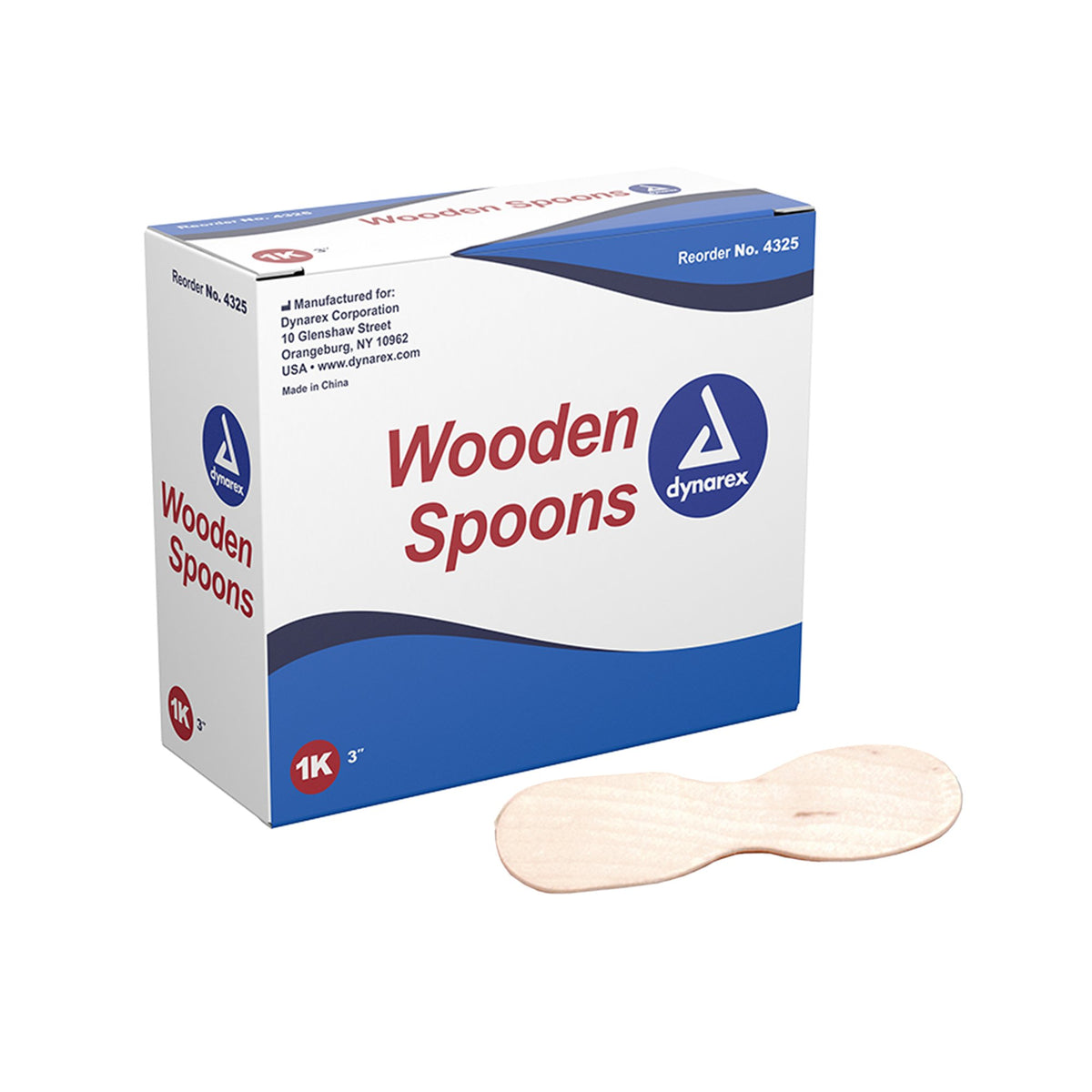 dynarex Wooden Spoons-Medical Spoon Dynarex Double Ended Wood Wood