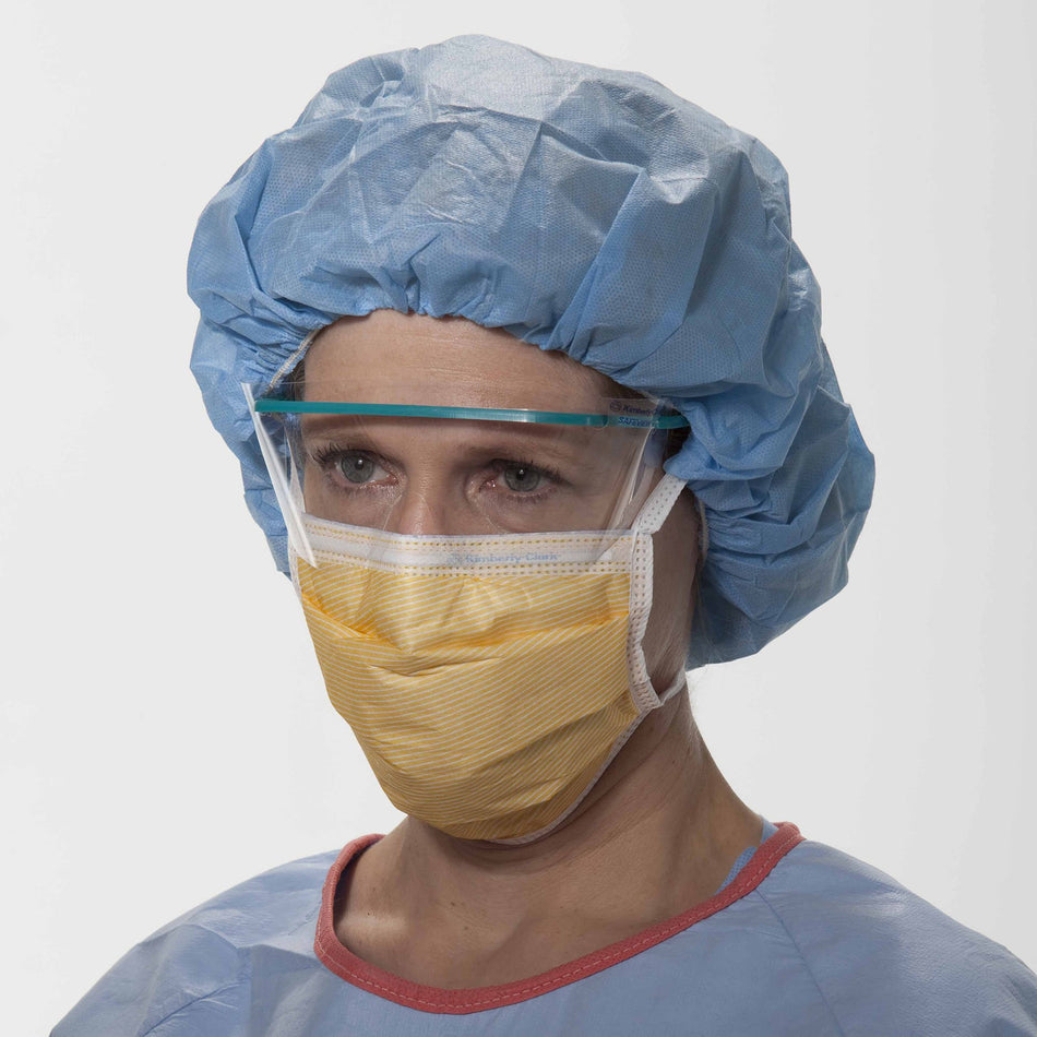 FluidShield Level 3 Anti-Fog Surgical Mask-Surgical Mask FluidShield Anti-fog Foam ASTM Level 3 Tie Closure One Size Fits Most