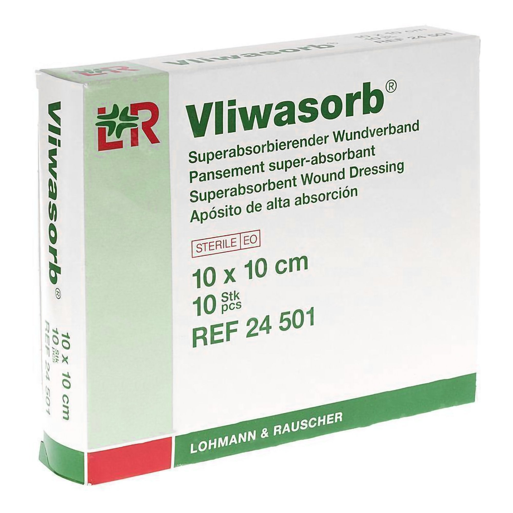 Vliwasorb Superabsorbent Wound Dressing, 4 x 4 Inch-Super Absorbent Dressing Vliwasorb 4 X 4 Inch Square