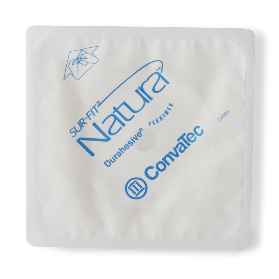 Sur-Fit Natura Colostomy Barrier With 1-1 Inch Stoma Opening-"Ostomy Barrier Sur-Fit Natura Trim to Fit, Extended Wear Durahesive Adhesive 45 mm Flange Hydrocolloid 1 to 1-1/4 Inch Opening 4 X 4 Inch"