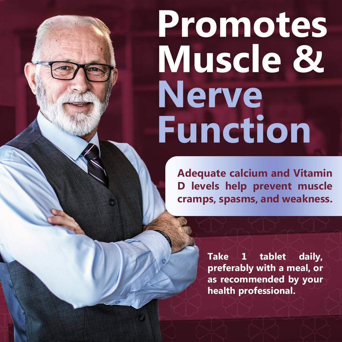 Geri-Care Vitamin D-3 Supplement-Vitamin Supplement Geri-Care Vitamin D3 400 IU Strength Tablet 100 per Bottle