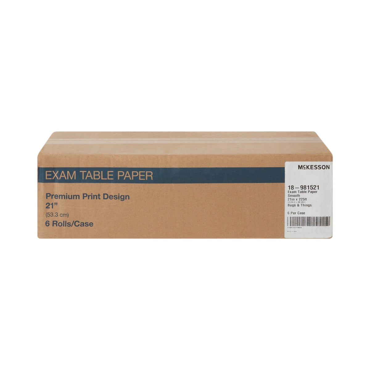 McKesson Smooth Table Paper, 21 Inch x 75 Yard, Print (Bugs and Things)-Table Paper McKesson 21 Inch Width 225 Foot Length Print (Bugs and Things) Smooth
