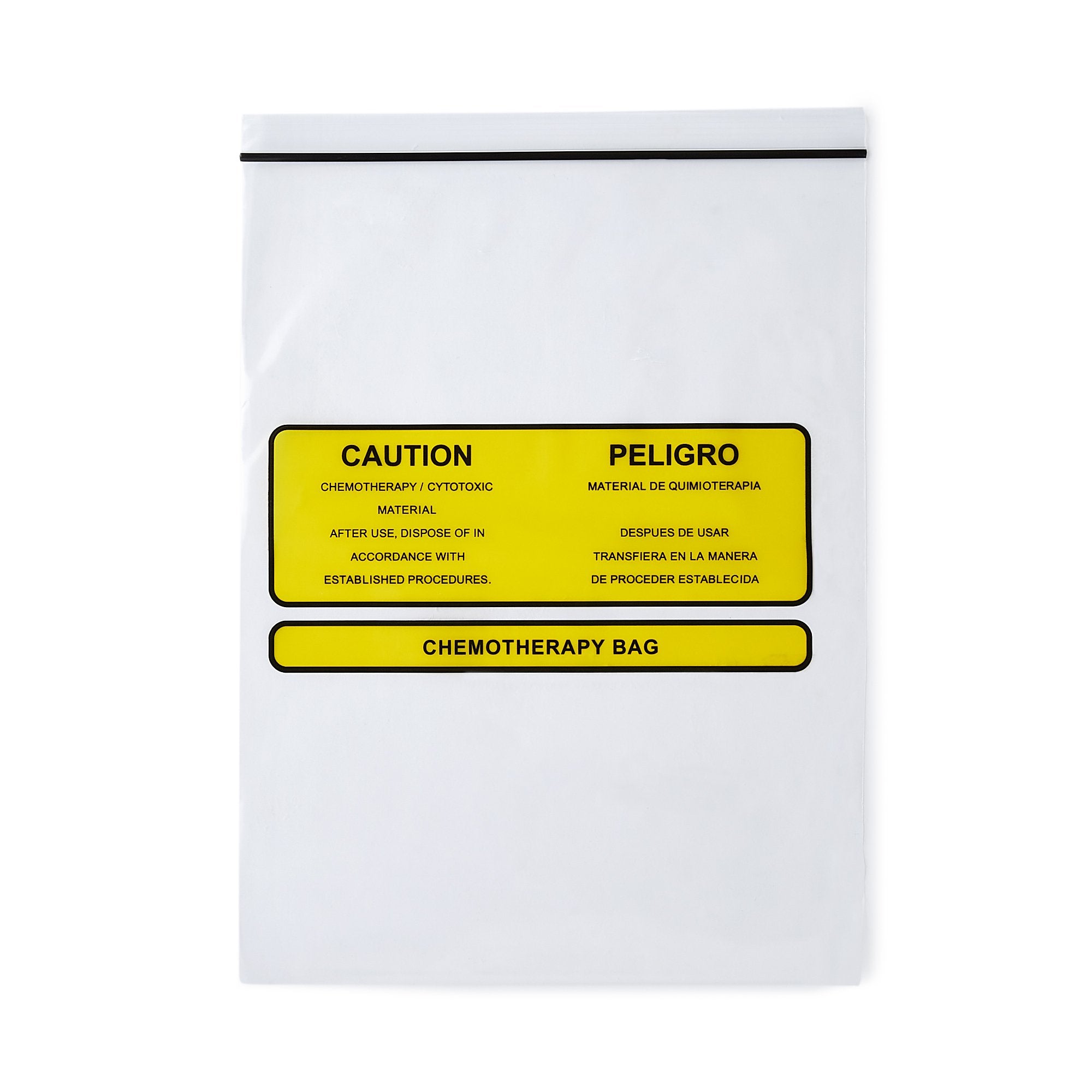 Health Care Logistics Chemo Drug Transport Bag-Chemo Drug Transport Bag HCL Clear Bag Polyethylene 9 X 12 Inch