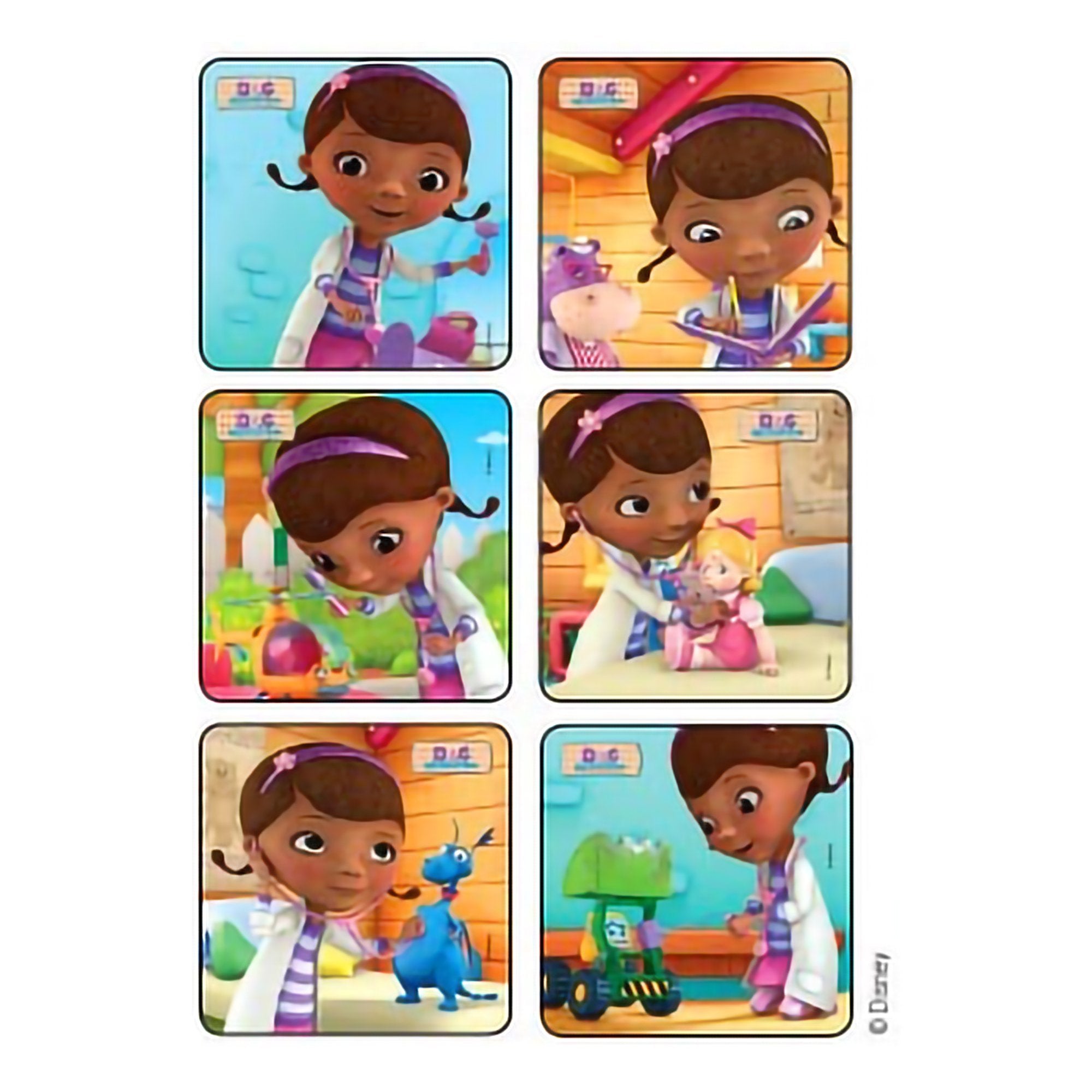 Medibadge KLS Disney Doc McStuffins Stickers-Disney 75 per Pack Doc McStuffins Sticker 2-1/2 Inch