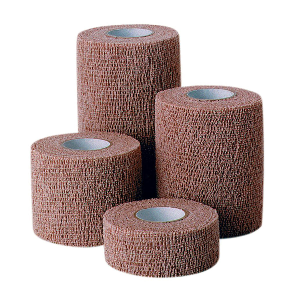 CoFlex Self-adherent Closure Cohesive Bandage, 1 Inch x 5 Yard-Cohesive Bandage CoFlex 1 Inch X 5 Yard Self-Adherent Closure Tan NonSterile 14 lbs. Tensile Strength
