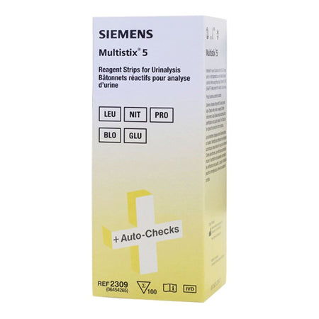 Multistix 5 Urinalysis Reagent, Blood, Glucose, Leukocytes, Protein and Nitrite tests-"Urinalysis Reagent Multistix 5 Blood, Glucose, Leukocytes, Protein, Nitrite CLIA Waived For Urinalysis"
