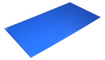 Poly Tack Floor Mat-Floor Mat Poly Tack 24 X 36 Inch Blue Polyethylene Film