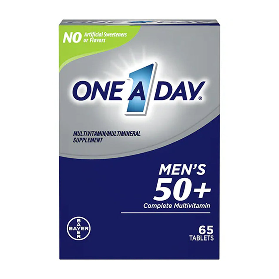 One A Day Men's 50+ Complete Multivitamin Tablets-"Multivitamin Supplement One A Day� Men's 50+ Healthy Advantage Vitamin A / Ascorbic Acid 3,500 IU - 120 mg Strength Tablet 65 per Bottle"