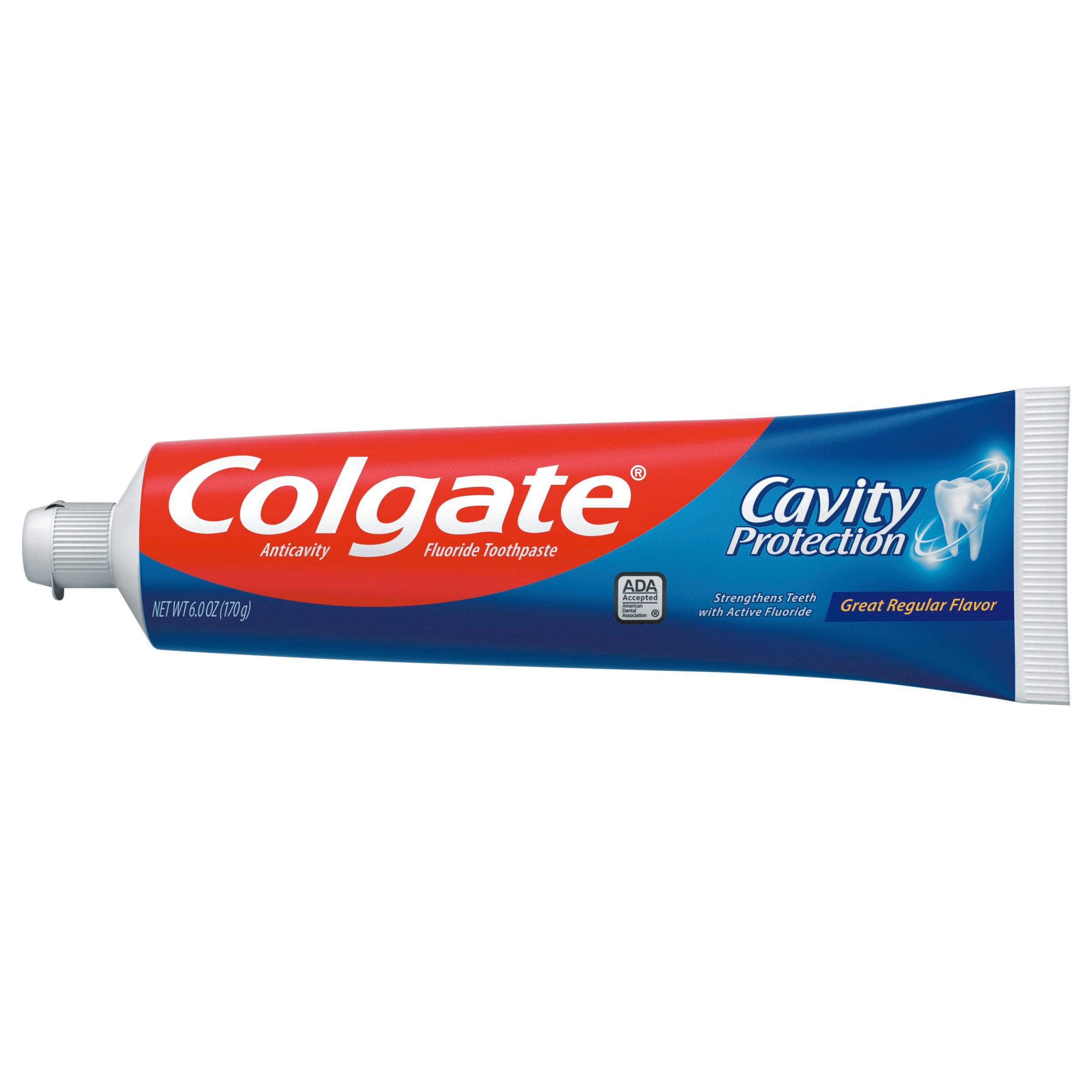 Colgate Cavity Protection Toothpaste, 6-ounce tube-Toothpaste Colgate Cavity Protection Regular Flavor 6 oz. Tube