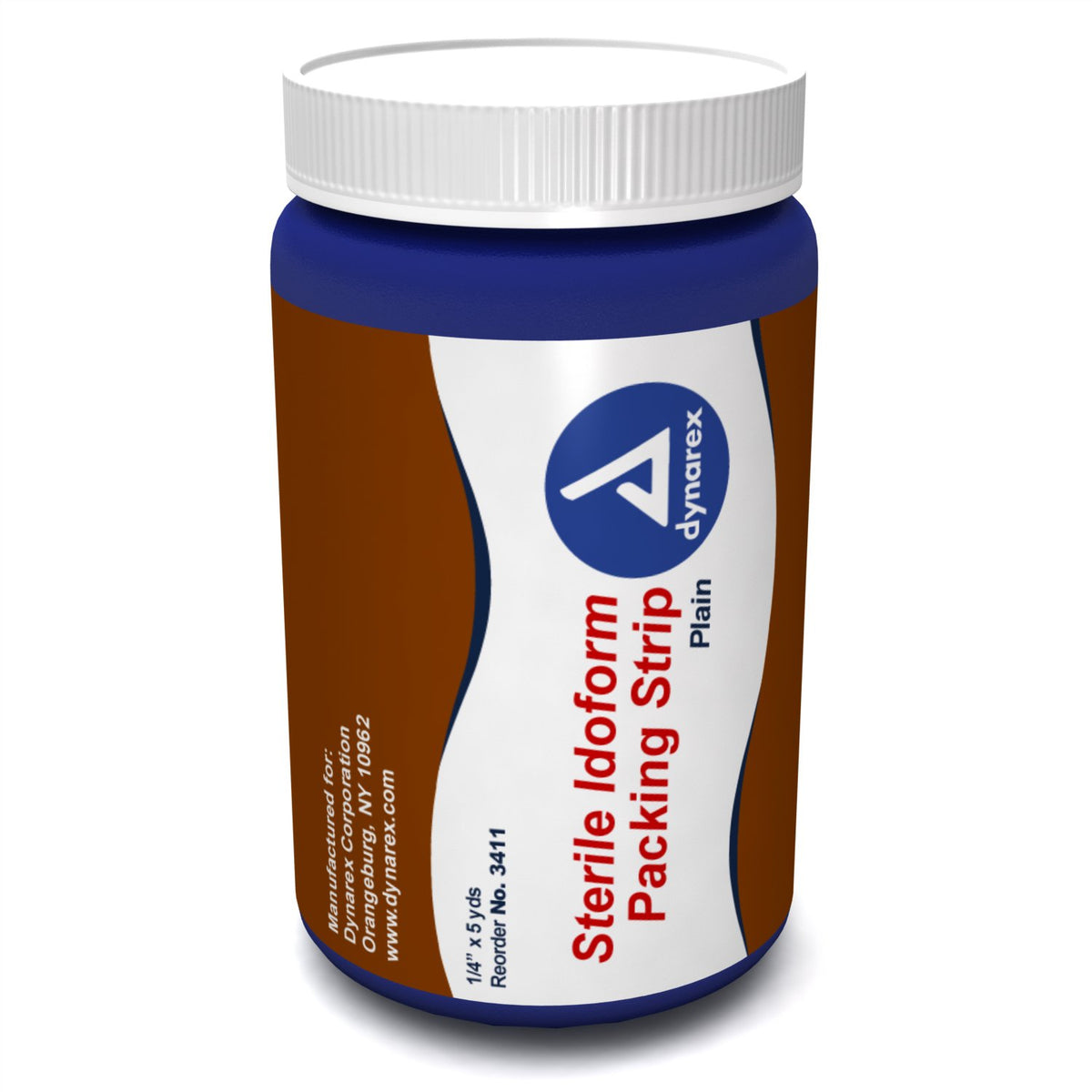 dynarex� Iodoform Wound Packing Strip, 1/4 inch x 5 yard-Wound Packing Strip Iodoform 1/4 Inch X 5 Yard Sterile