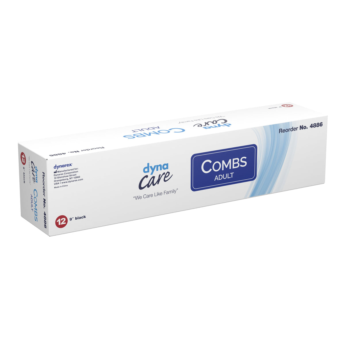dynarex� Hair Comb, 9 Inches-Comb Dynarex� 9 Inch Black Plastic