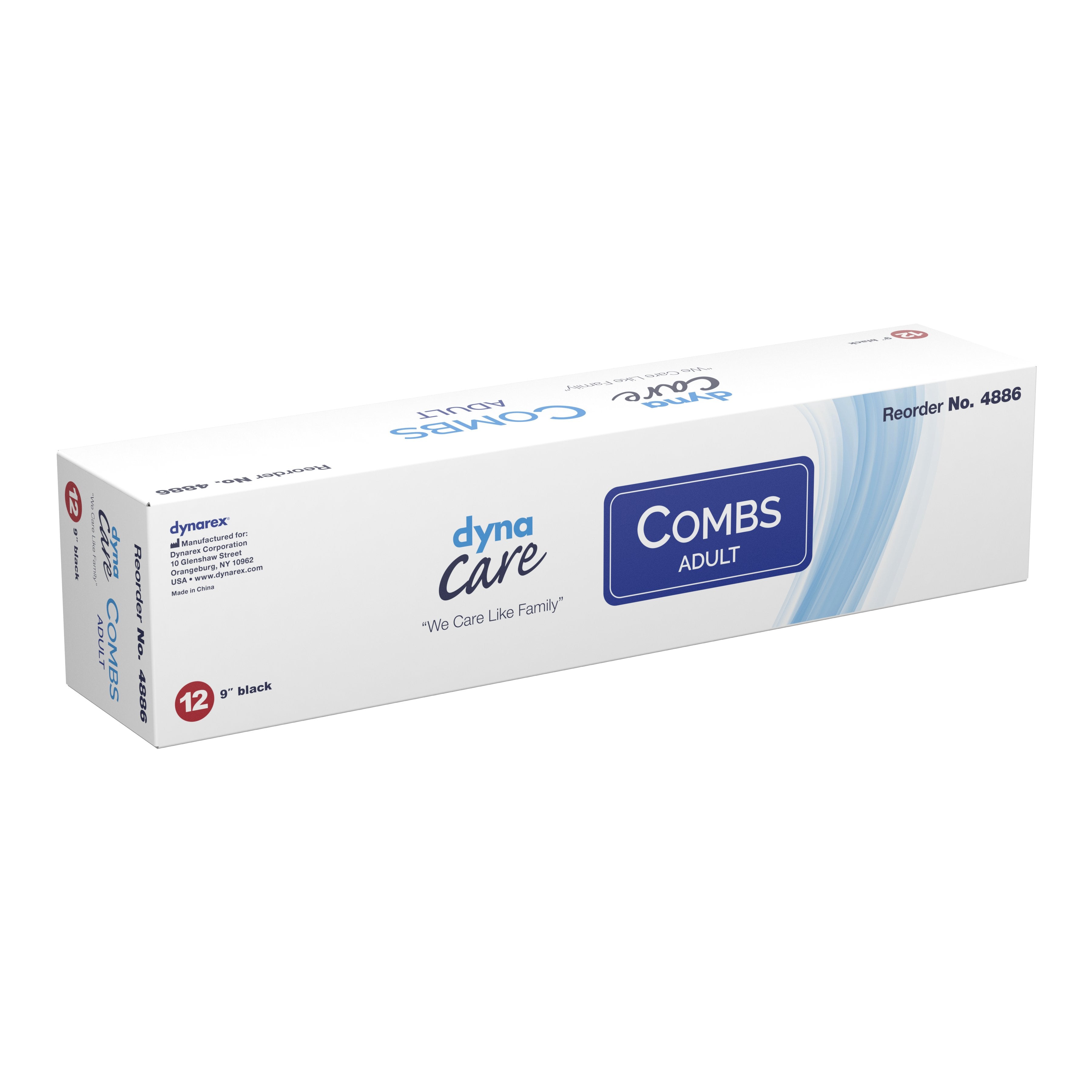 dynarex� Hair Comb, 9 Inches-Comb Dynarex� 9 Inch Black Plastic