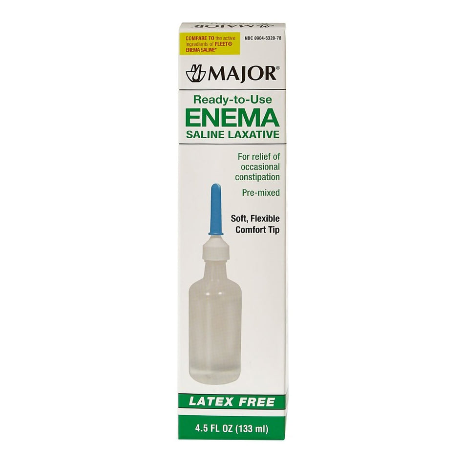 Major Monobasic Sodium Phosphate / Dibasic Sodium Phosphate Enema, 133 mL-Enema Major 4.5 oz 19 Gram - 7 Gram Strength Monobasic Sodium Phosphate / Dibasic Sodium Phosphate