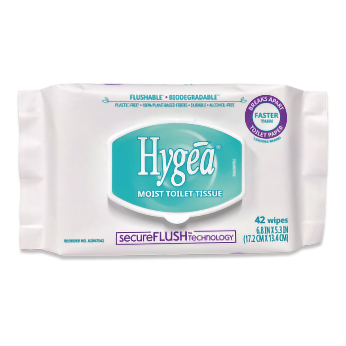 Hygea Moist Toilet Tissue-Flushable Personal Wipe Hygea Soft Pack Scented 42 Count