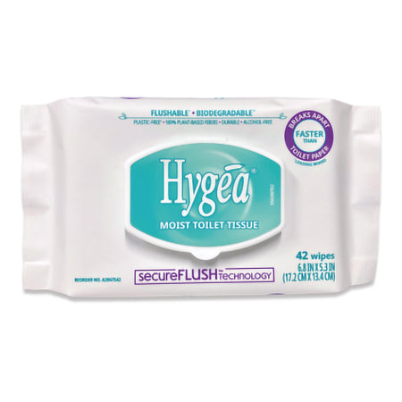 Hygea Moist Toilet Tissue-Flushable Personal Wipe Hygea Soft Pack Scented 42 Count