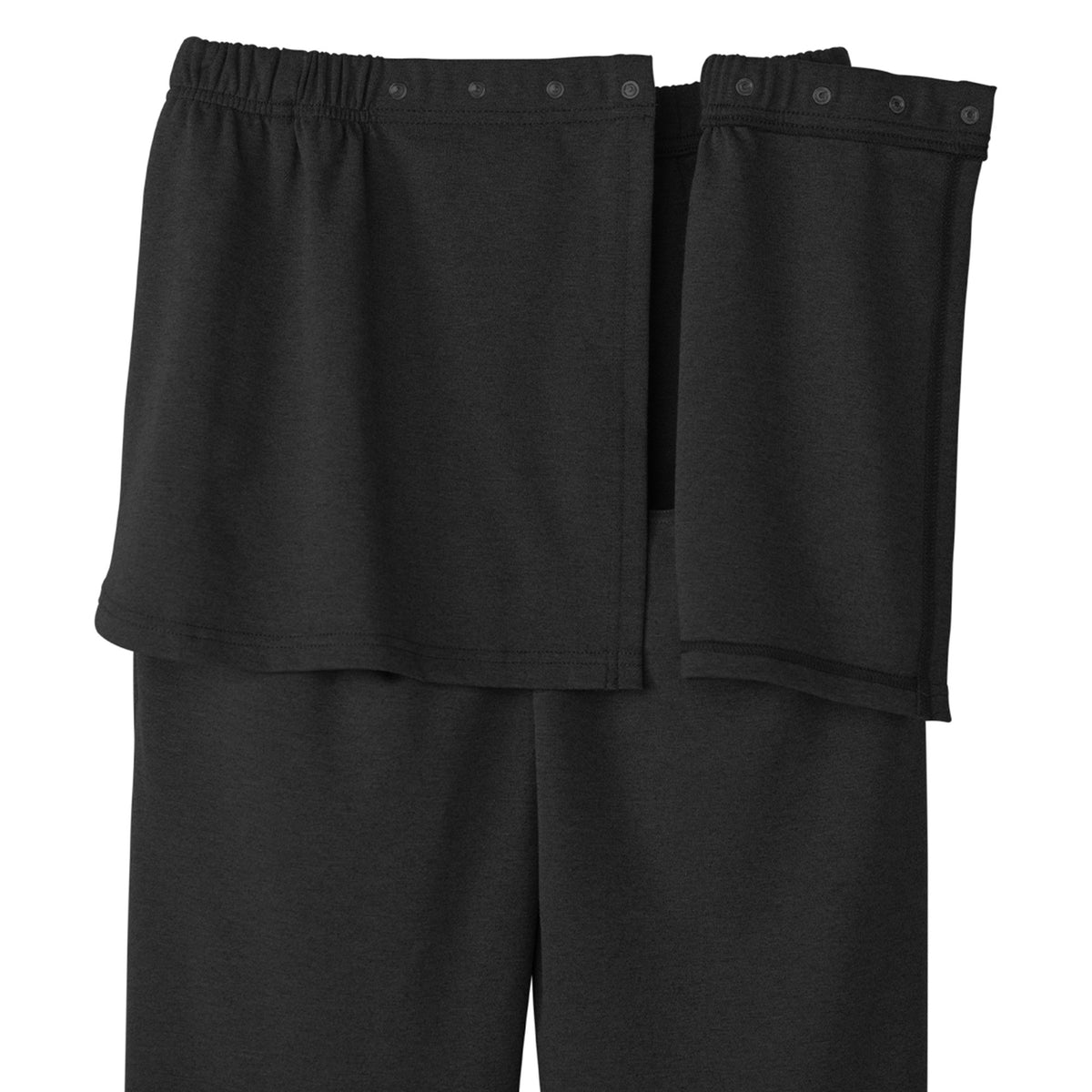 Silverts® Open Back Adaptive Pants, X-Large, Black