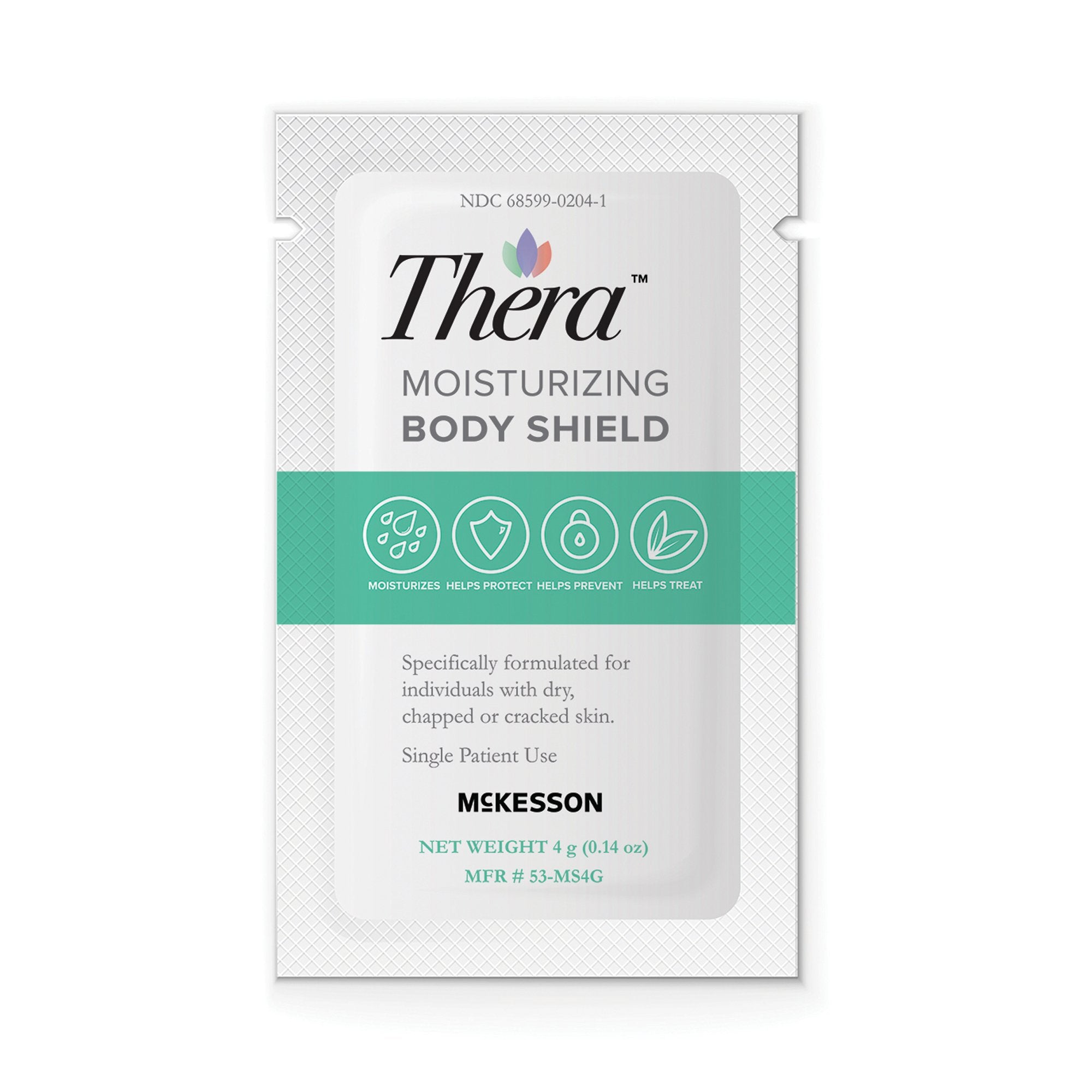 McKesson Thera Moisturizing Body Shield, Individual Packets-Skin Protectant Thera Moisturizing Body Shield 4 Gram Individual Packet Scented Cream
