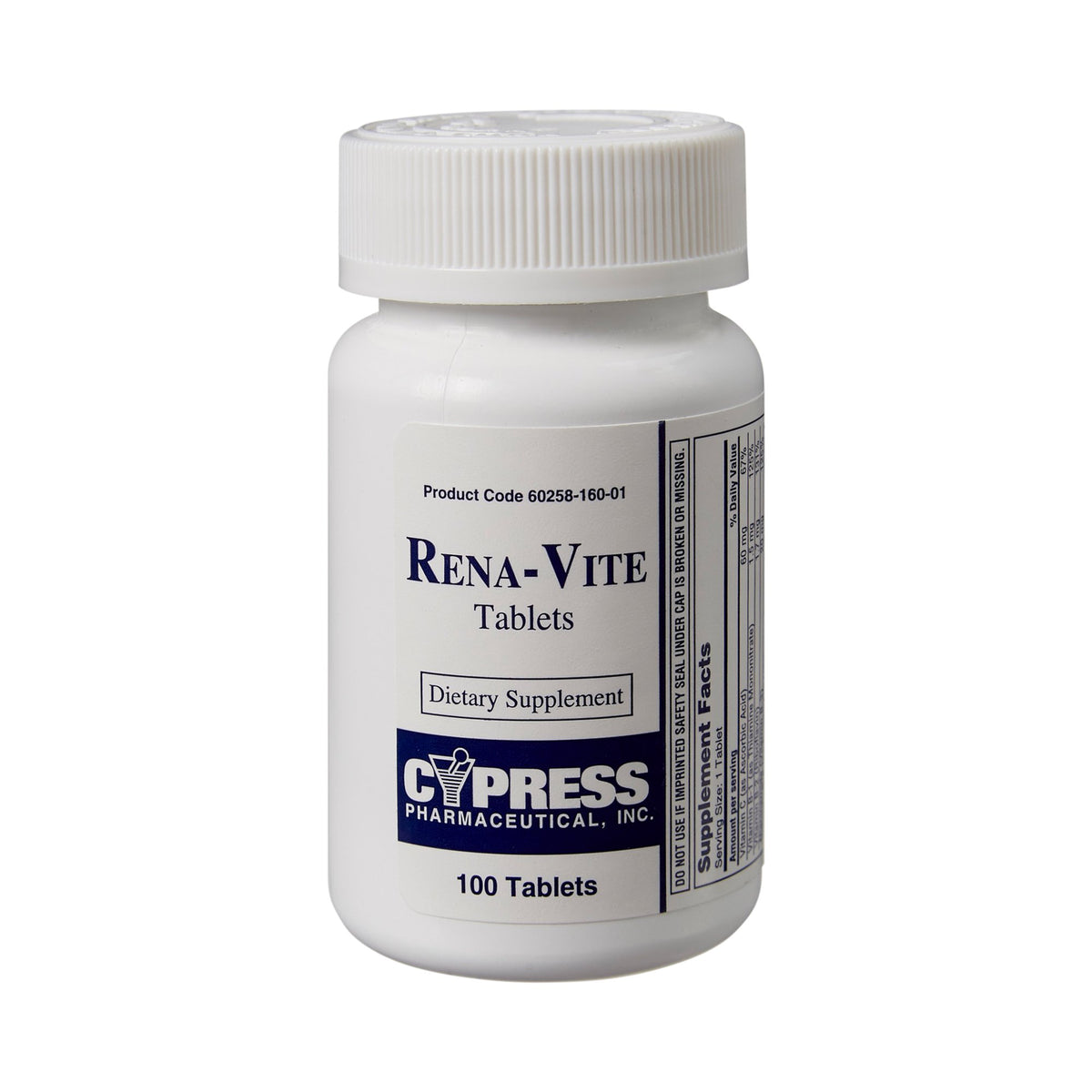 Rena-Vite Multivitamin Supplement - Pharmaceuticals>Over the Counter>Nonprescription Vitamins and Minerals - Cypress Pharm...
