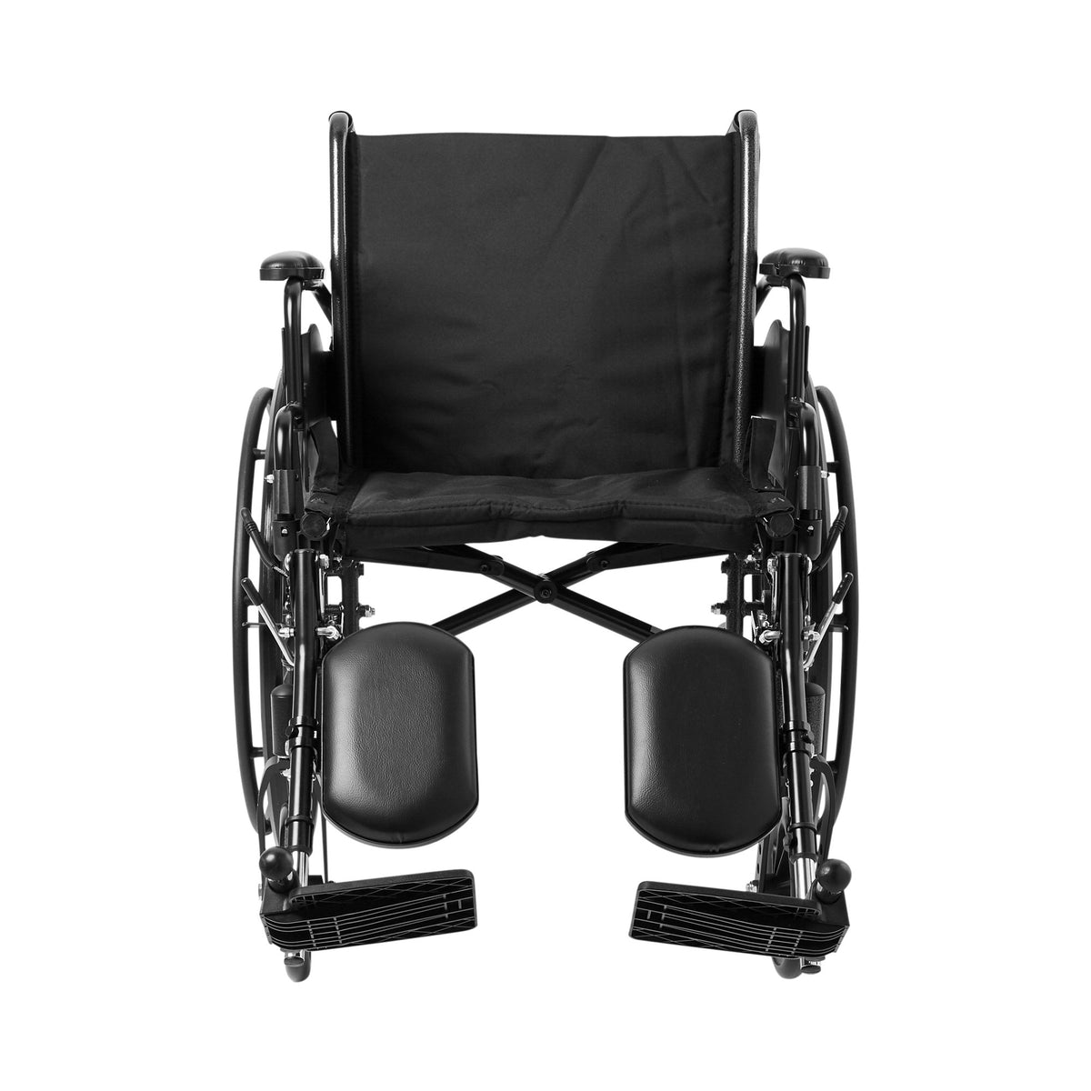McKesson Lightweight Wheelchair, 20-Inch Seat Width-Lightweight Wheelchair McKesson Dual Axle Desk Length Arm Swing-Away Elevating Legrest Black Upholstery 20 Inch Seat Width Adult 300 lbs. Weight Capacity