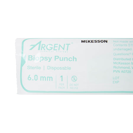 McKesson Argent Disposable Biopsy Punches, 6.0 mm-Biopsy Punch McKesson Argent Dermal 6 mm