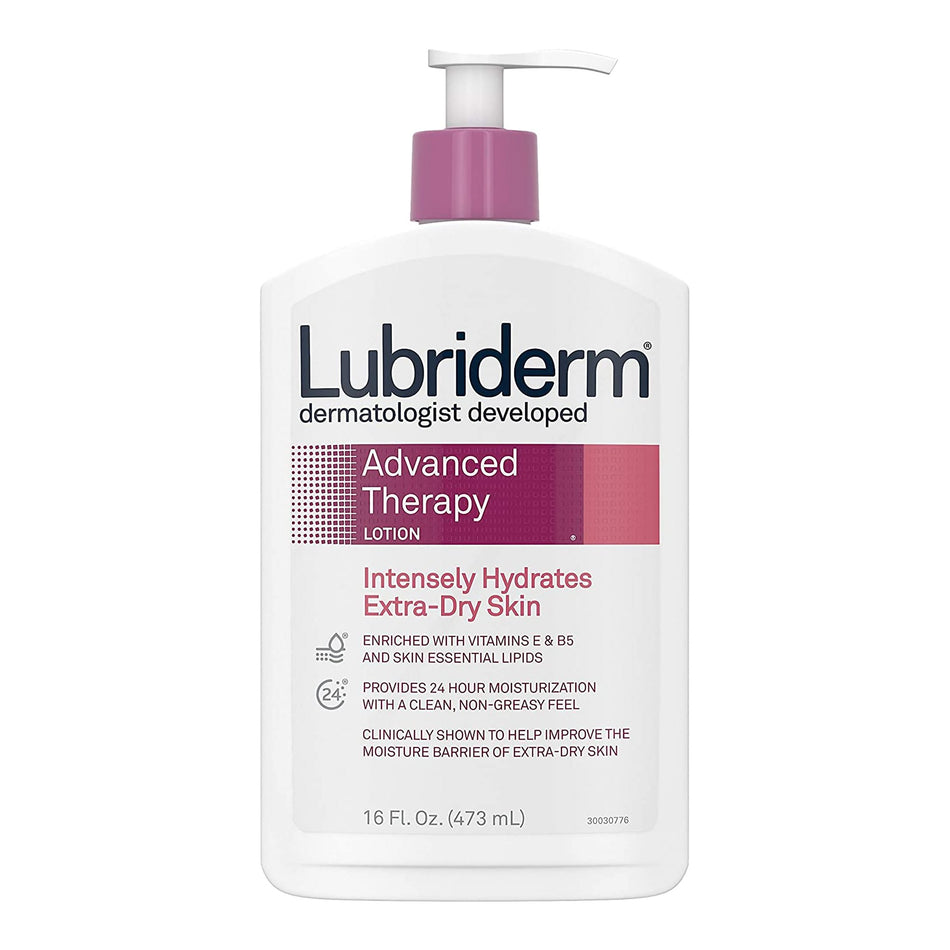Lubriderm Advanced Therapy Moisturizer-Hand and Body Moisturizer Lubriderm Advanced Therapy 16 oz. Pump Bottle Scented Lotion