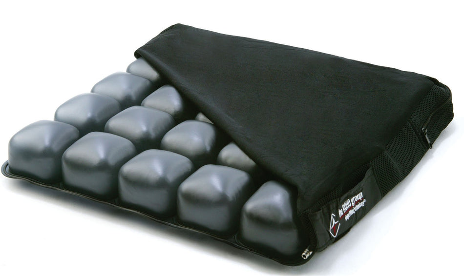 ROHO Mosaic Seat Cushion, 18 in. W x 18 in. D, Foam, Black, Inflatable-Seat Cushion ROHO Mosaic 18 W X 18 L X 3 D Inch PVC Air Cells