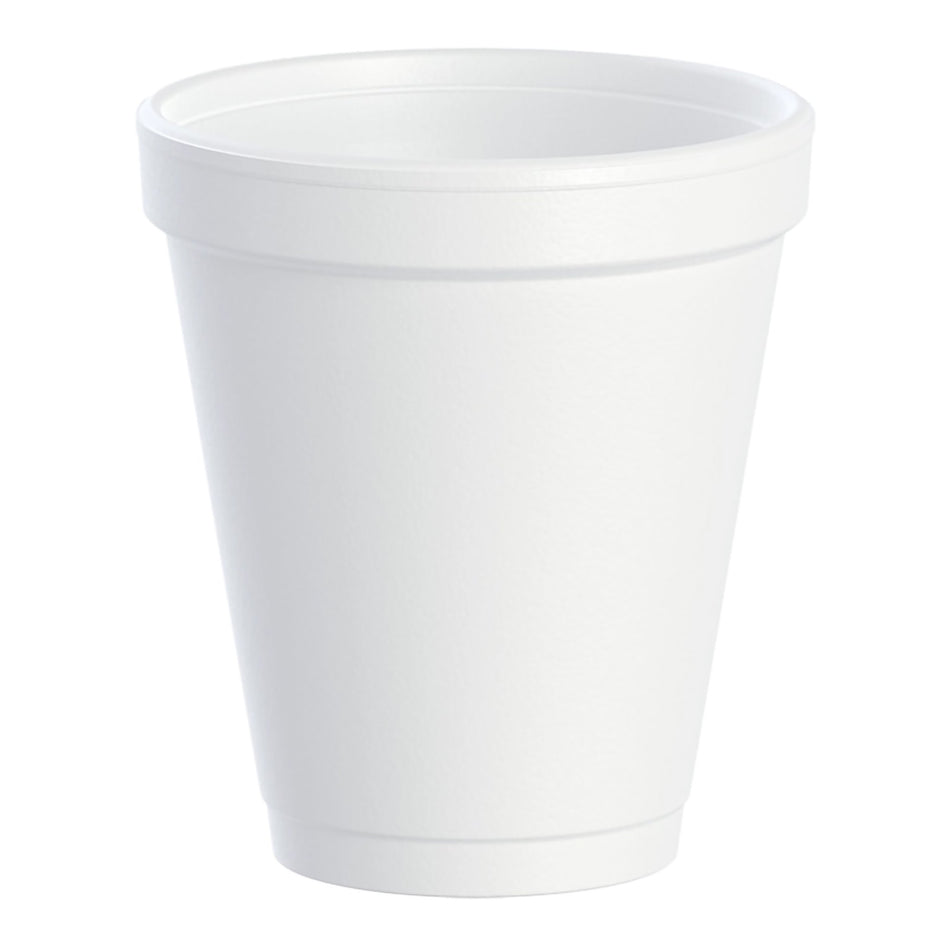 Dart Styrofoam Drinking Cup, 6-ounce capacity-Insulated Drinking Cup Dart 6 oz. White Styrofoam Disposable
