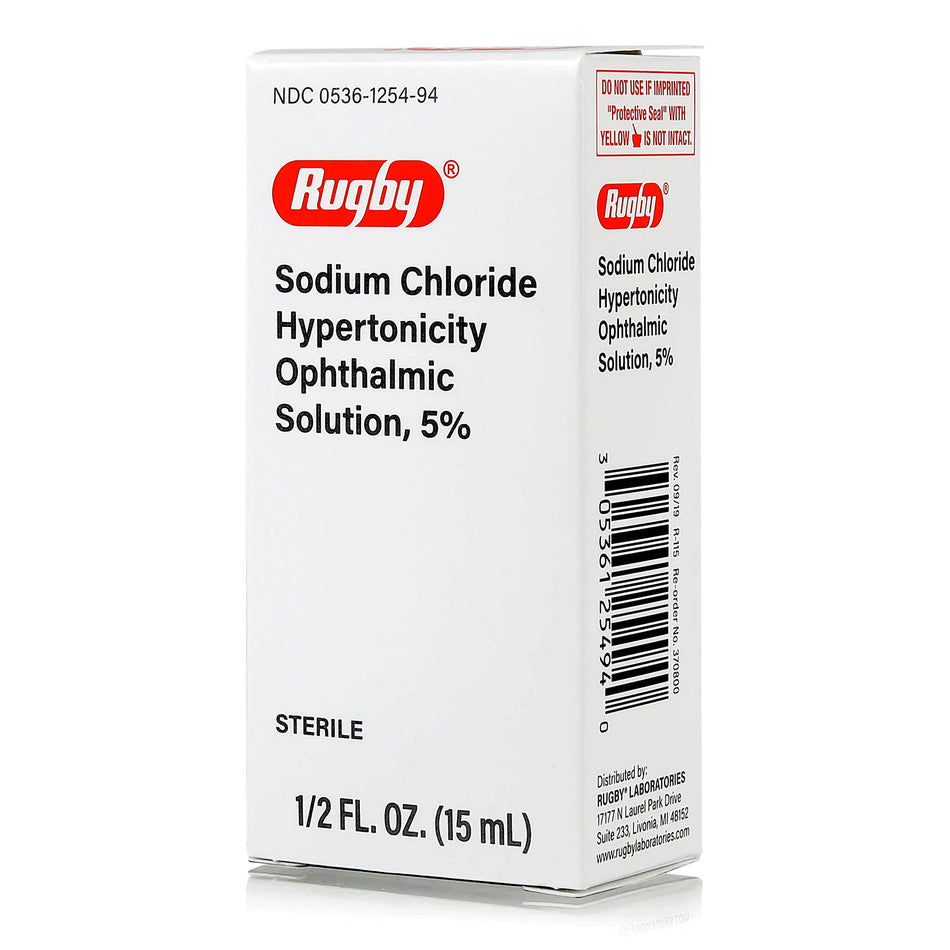 Rugby® Sodium Chloride Hypertonicity Agent, 15 mL - Pharmaceuticals>Over the Counter>Eye Care - Major Pharmaceuticals