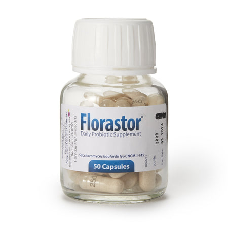 Florastor Probiotic Dietary Supplement-Probiotic Dietary Supplement Florastor 50 per Bottle Capsule