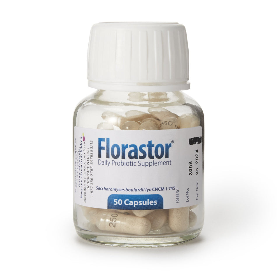 Florastor Probiotic Dietary Supplement-Probiotic Dietary Supplement Florastor 50 per Bottle Capsule