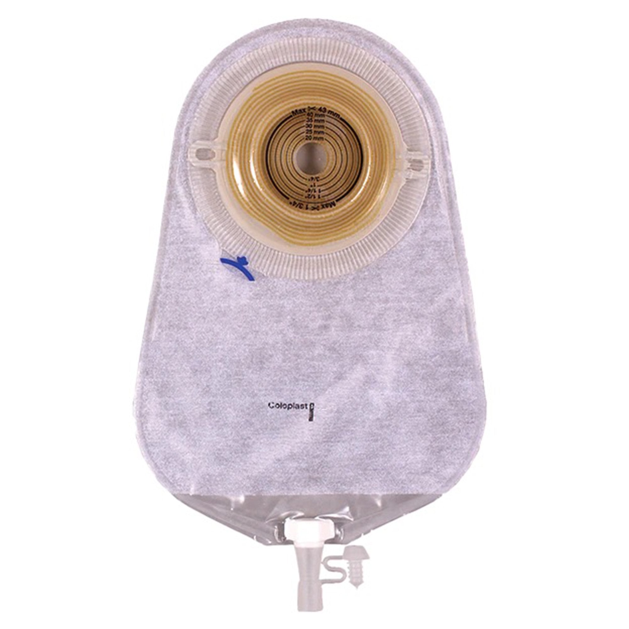 Assura One-Piece Drainable Transparent Urostomy Pouch, 10 Inch Length, 7/8 Inch Stoma-"Urostomy Pouch Assura One-Piece System 10-3/4 Inch Length Convex, Pre-Cut 7/8 Inch Stoma Drainable"