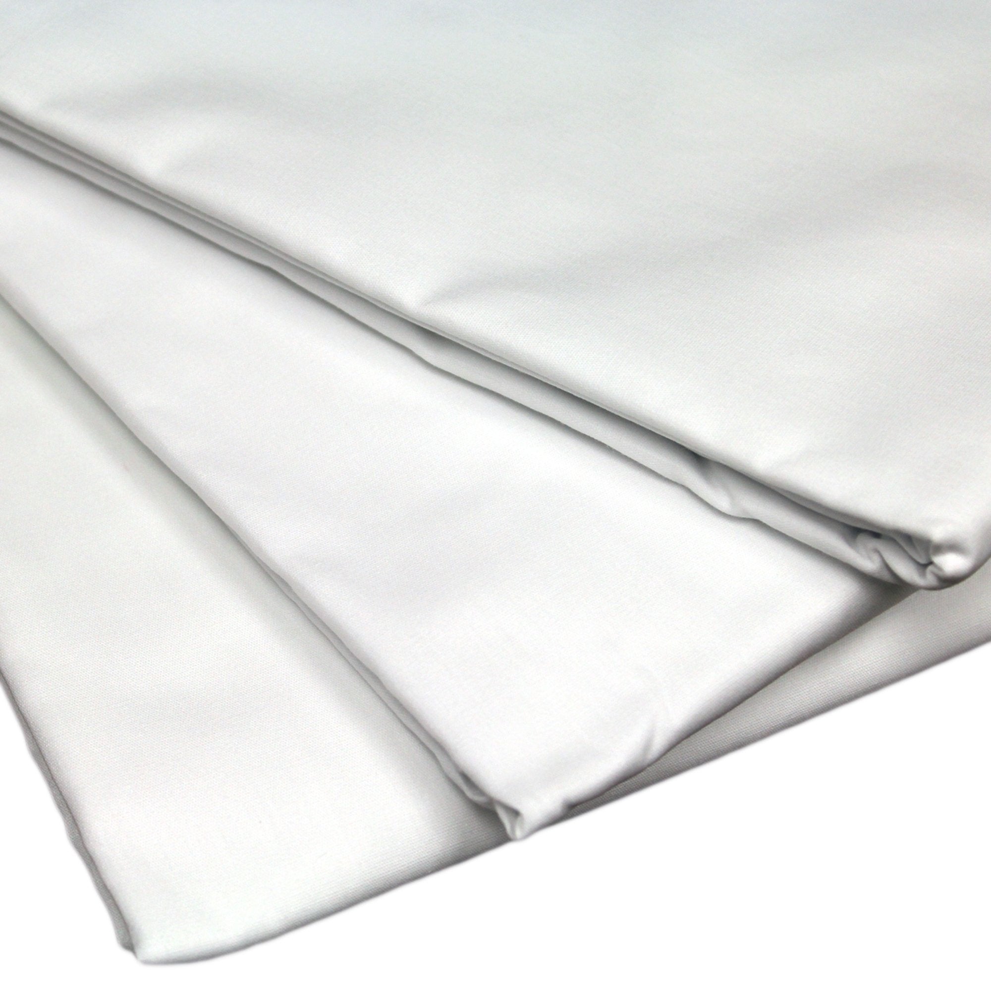 T-180 Elite Collection Flat Bed Sheet, 66 x 104 Inch-Bed Sheet Flat 66 X 104 Inch White 55% Cotton / 45% Polyester Reusable