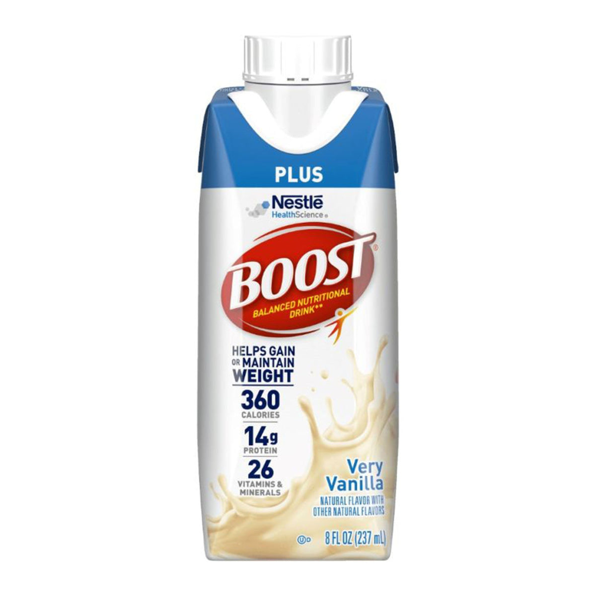 Boost® Plus Strawberry Balanced Nutritional Drink, 8-ounce bottle - Nutritionals and Feeding Supplies>Nutritionals>Oral Su...
