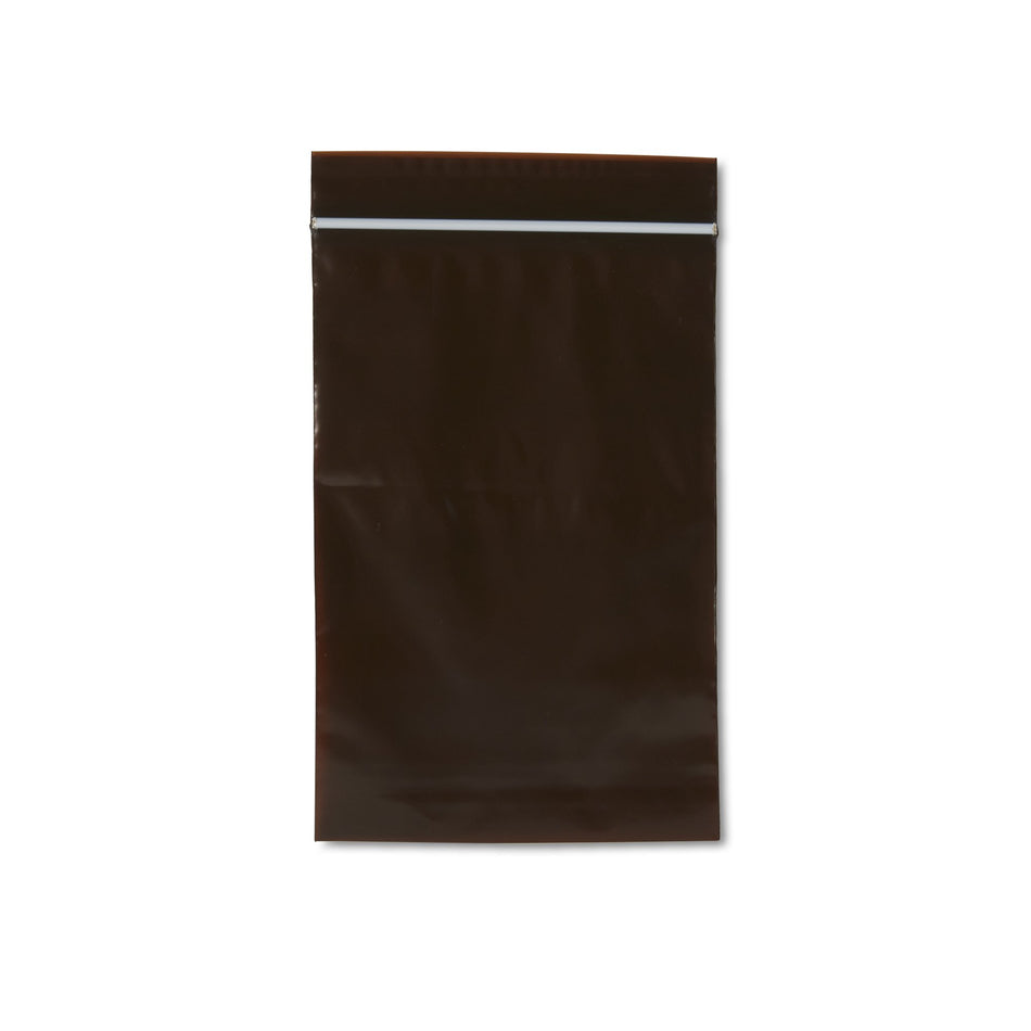 Pharmacy Bag Zippit® 4 X 6 Inch Amber Zip Closure