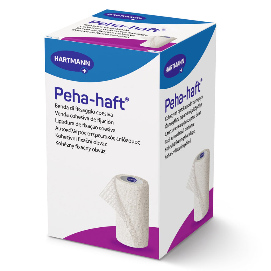 Absorbent Cohesive Bandage Peha-haft® 4 Inch X 4-1/2 Yard Self-Adherent Closure White NonSterile Standard Compression