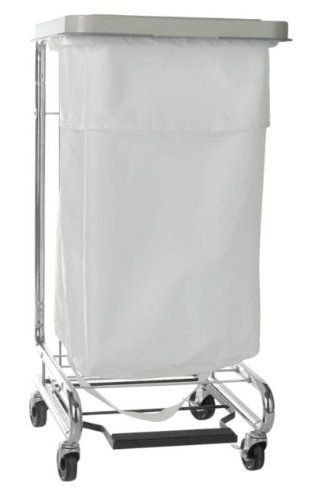 Hamper Stand McKesson Biohazardous Waste Rectangular Opening Foot Pedal Self-Closing Lid
