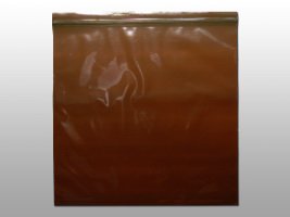 Reclosable Bag 3 X 5 Inch LDPE Amber Zipper / Seal Top Closure