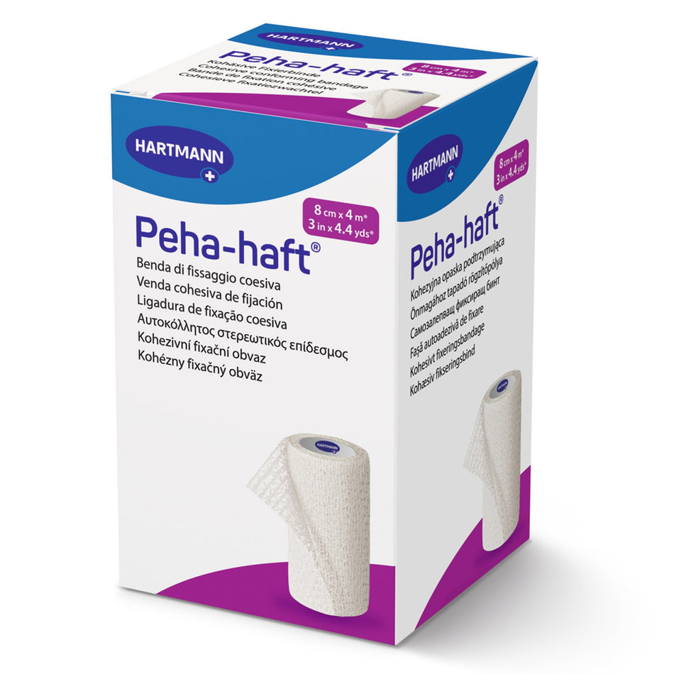 Absorbent Cohesive Bandage Peha-haft® 3 Inch X 4-1/2 Yard Self-Adherent Closure White NonSterile Standard Compression