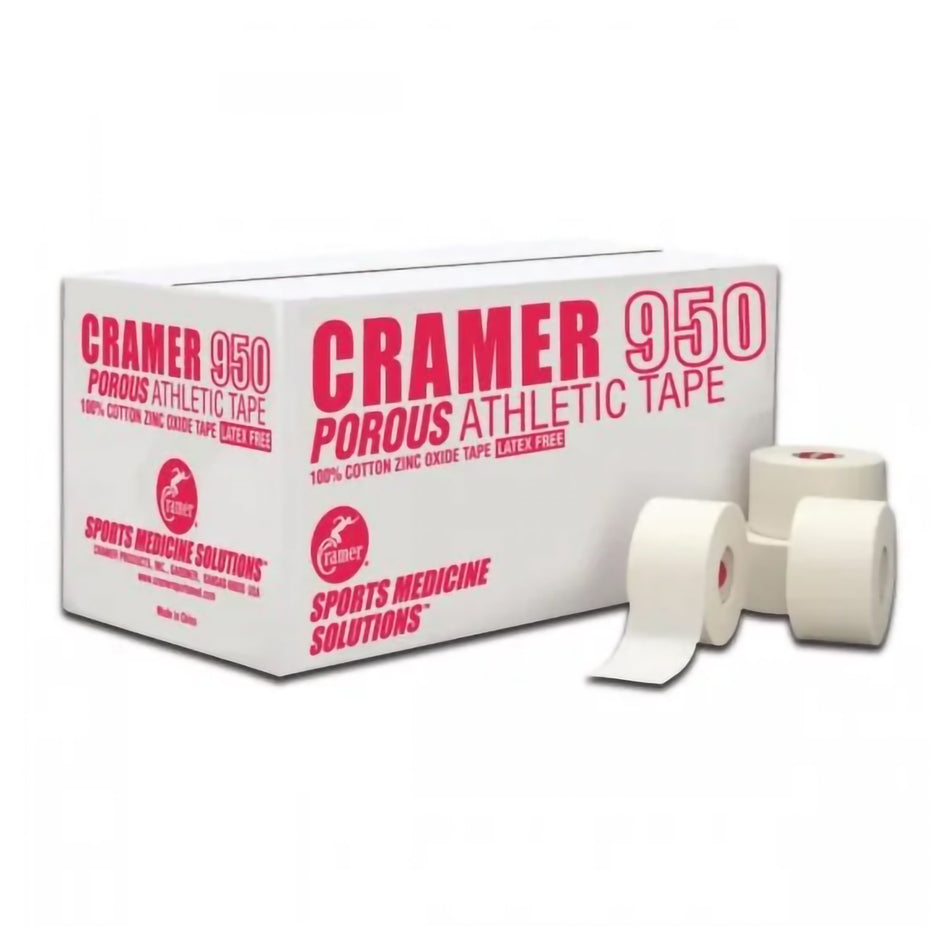Athletic Tape Cramer® 950 White 1-1/2 Inch X 15 Yard Cotton / Zinc Oxide NonSterile