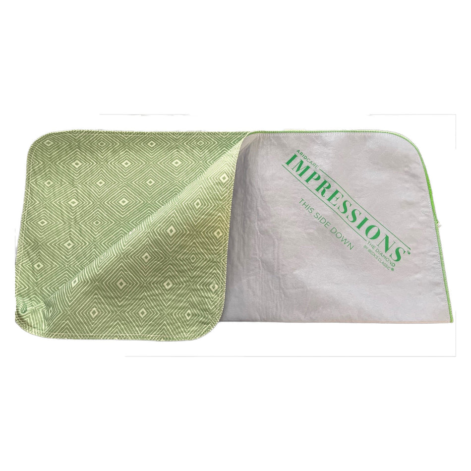 Reusable Underpad Impressions™ by Beck's Classic® 34 X 36 Inch Moderate Absorbency