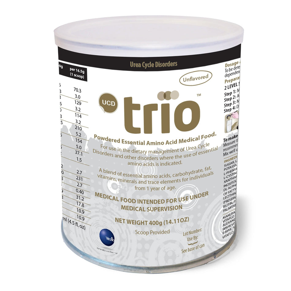 Pediatric Oral Supplement UCD trio™ Unflavored 400 Gram Can Powder Amino Acid Urea Cycle Disorder - Nutritionals and Feedi...