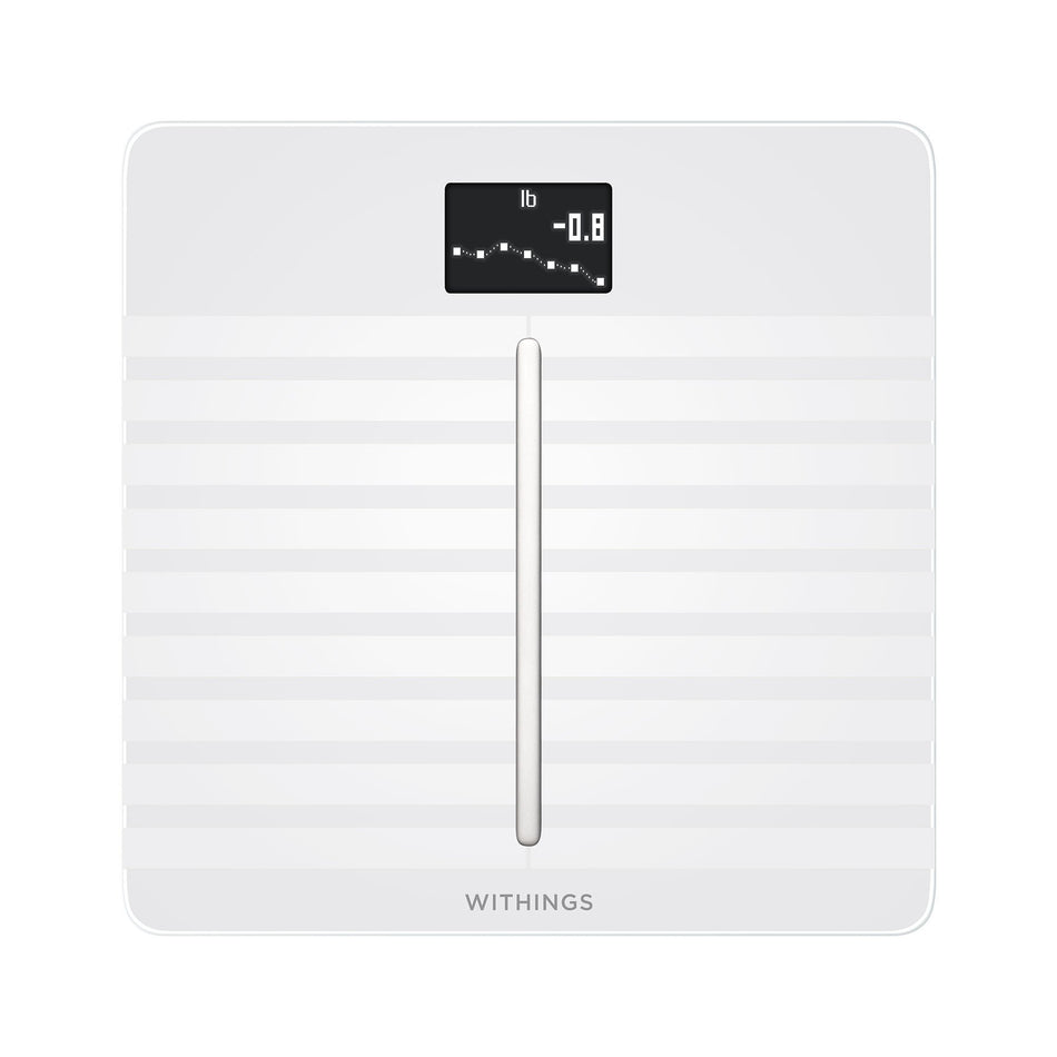 Cardio Body Composition Analyzer Step On Withings LCD Display 396 lbs. / 180 kg. White