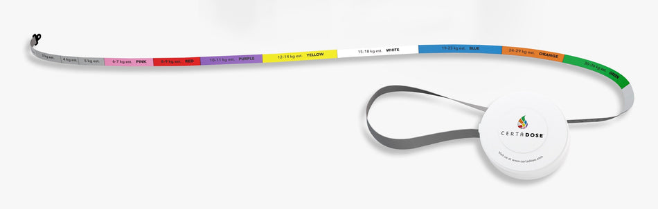 Retractable Pediatric Measuring Tape Certa Dose Pediatric Emergency - Nurse's Station and Office Supplies>Measuring Device...