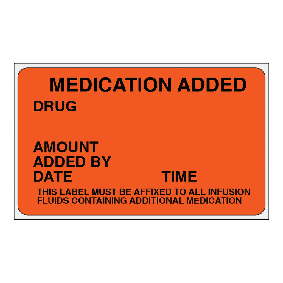 Shamrock Anesthesia Pre-Printed Label, 2.5 x 1.5 Inch