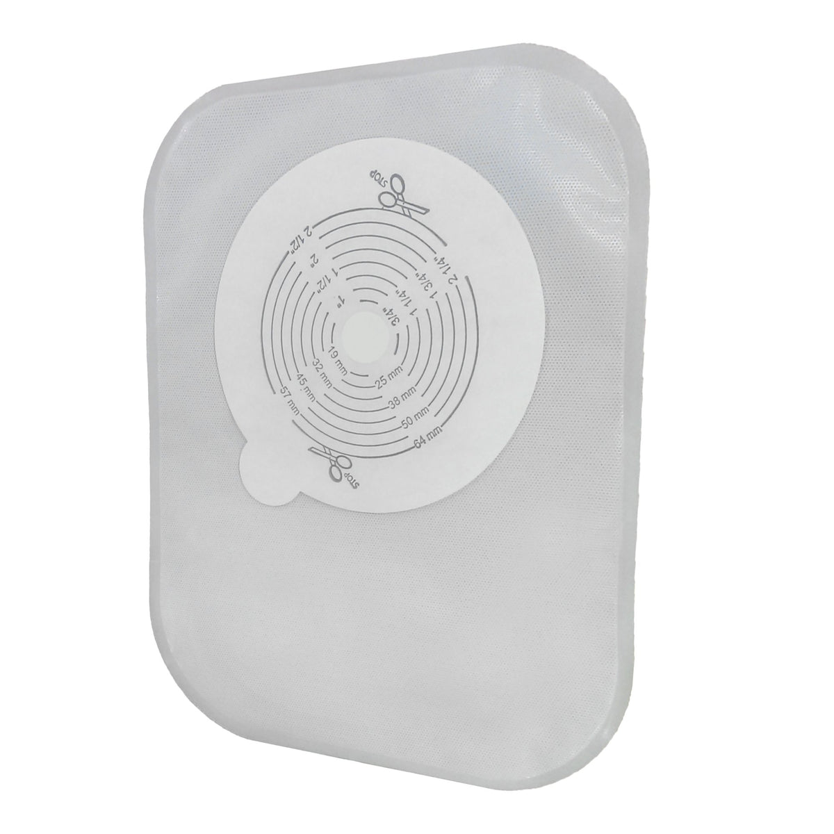 Securi-T™ One-Piece Closed End Transparent Filtered Ostomy Pouch, 8 Inch Length, 1/2 to 2½ Inch Stoma
