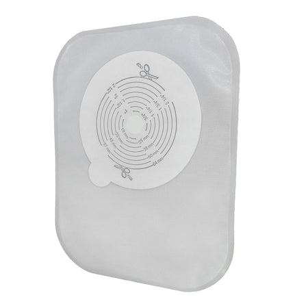 Securi-T™ One-Piece Closed End Transparent Filtered Ostomy Pouch, 8 Inch Length, 1/2 to 2½ Inch Stoma