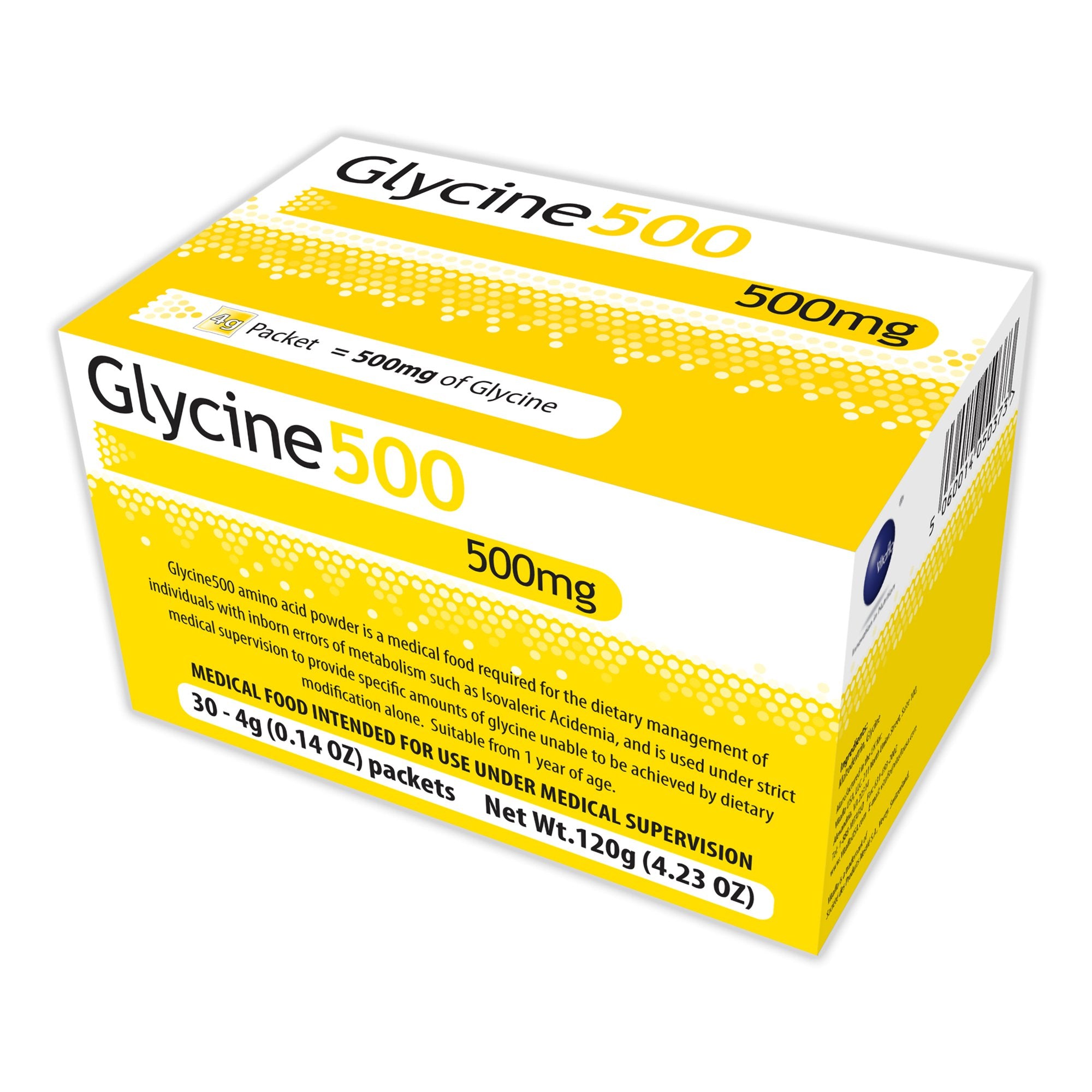 Oral Supplement Glycene500 Unflavored Powder 4 Gram Individual Packet - Nutritionals and Feeding Supplies>Nutritionals>Ora...