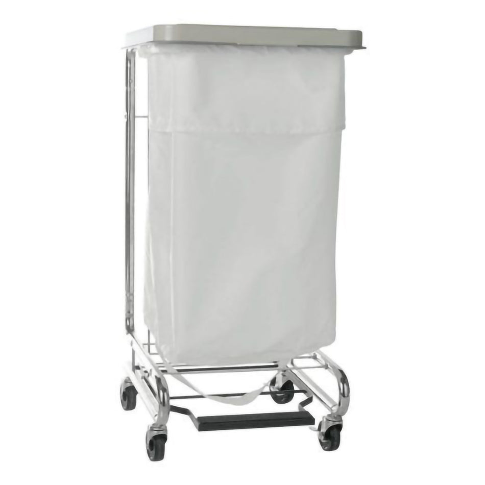 Hamper Stand McKesson General Purpose Rectangular Opening 30 to 33 gal. Capacity Foot Pedal Self-Closing Lid