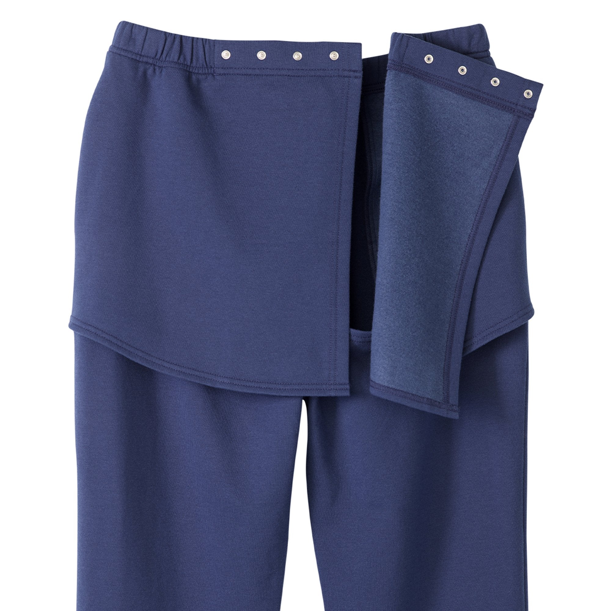 Adaptive Pants Silverts® Open Back 3X-Large Navy Blue Male